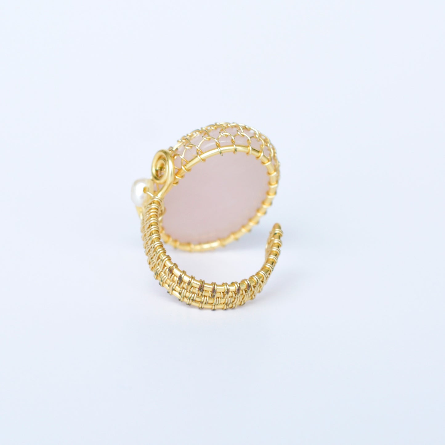 Anillo Cuarzo Rosado