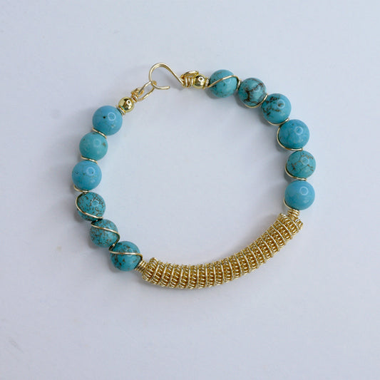 Pulsera Gold Turquoise